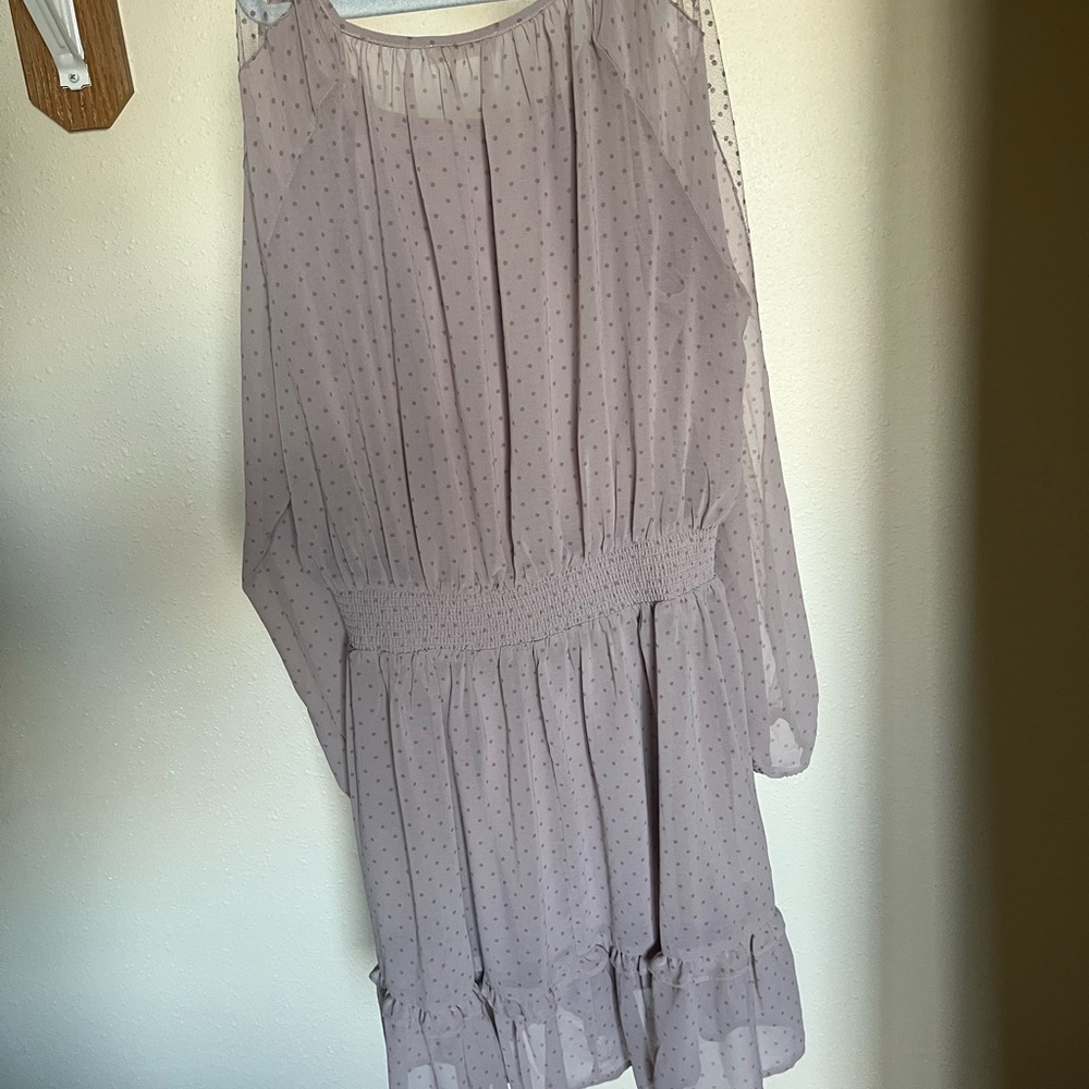 Long Sleeve Ruffle Mini Dress - Picture 4 of 9